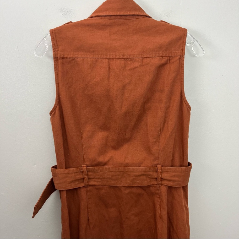 Reissue Linen Cotton Midi Dress Tall - Picture 3 of 8